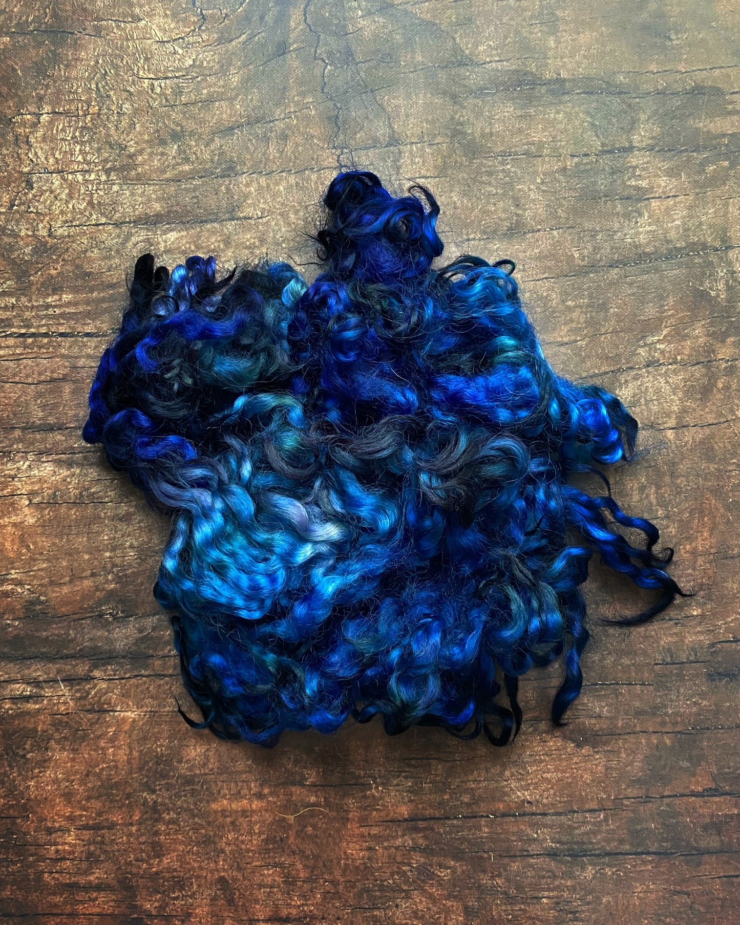 Dyed Border Leicester Cloud - Celestial Dusk