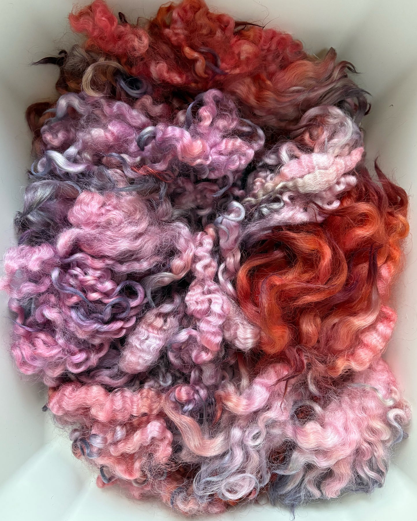 Dyed Cloud - Border Leicester 184 - DISCOUNTED