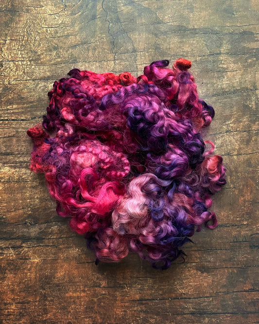 Dyed Border Leicester Cloud - Nebula Drift